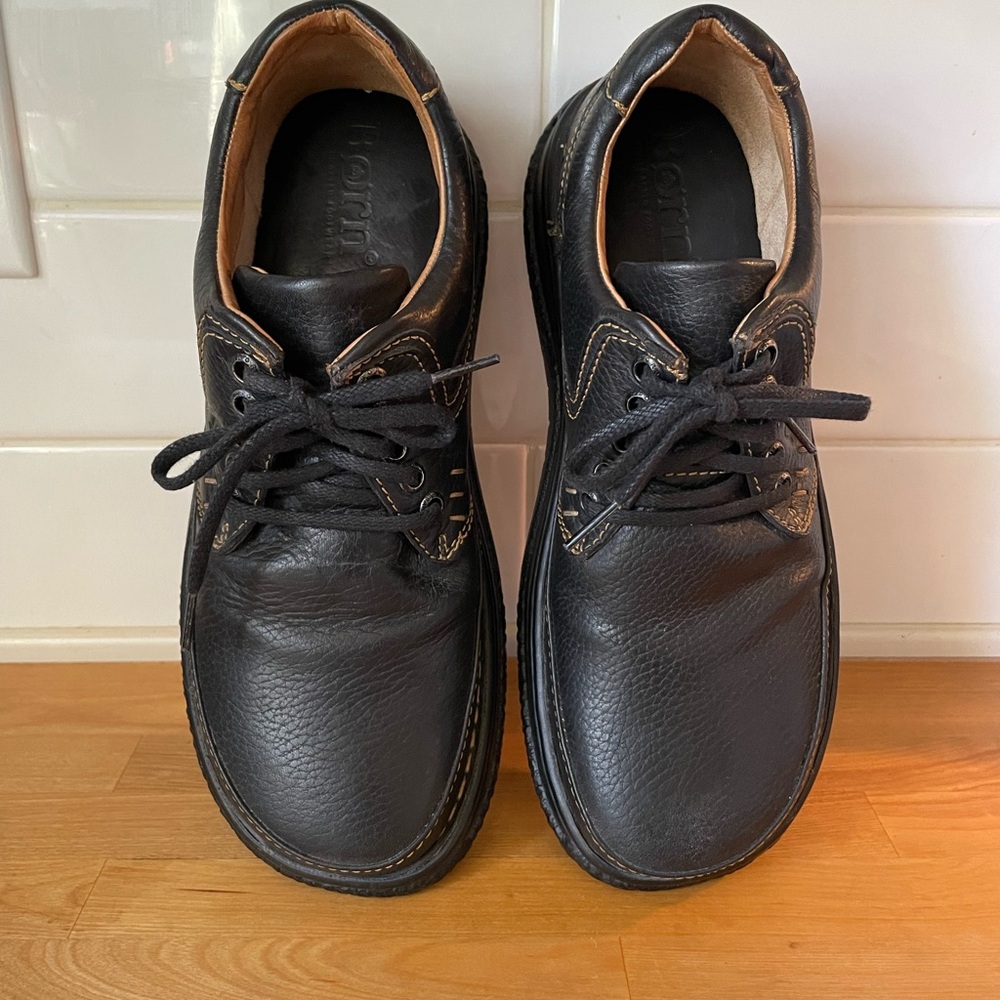 Born Brown Leather Men's Oxfords - Picture 2 of 15